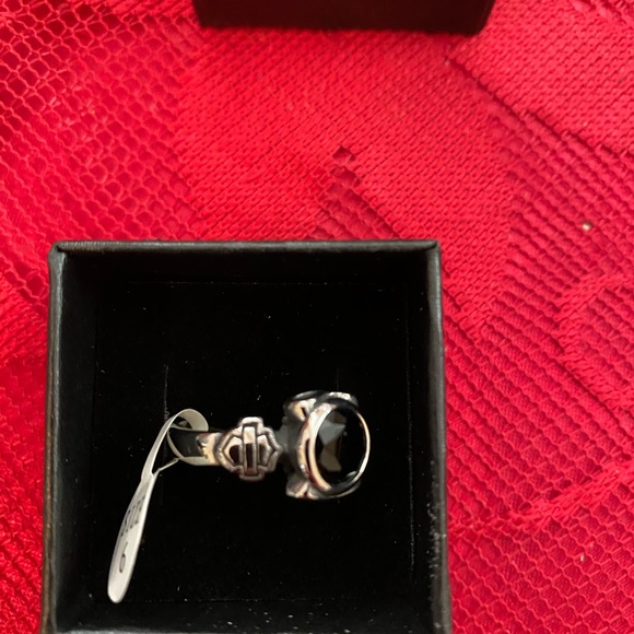 Limited! size 5 Skull HD Black Stone Ring - Picture 2 of 6